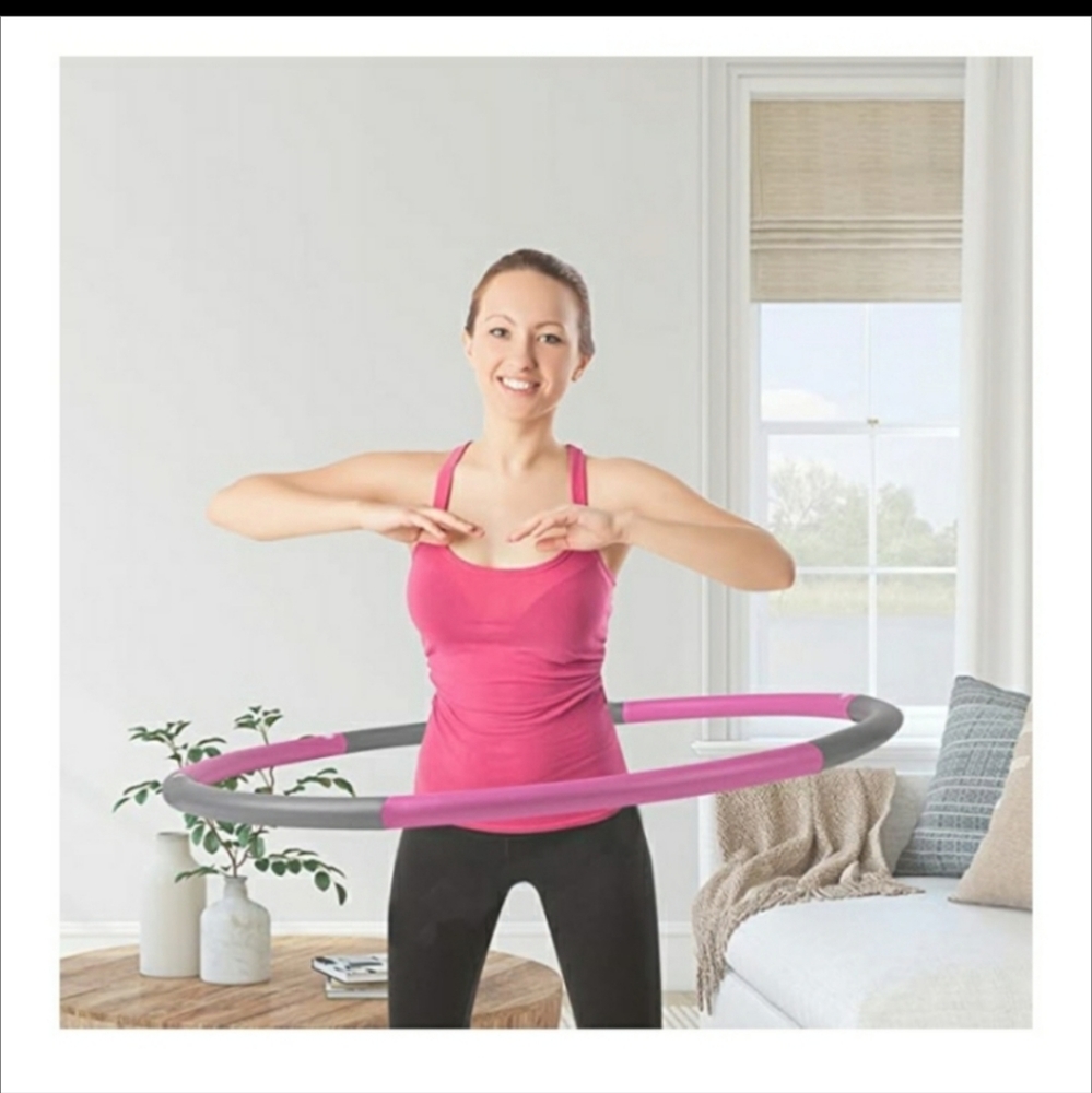 Weighted hula Hoop. NWT, PINK AND GRAY